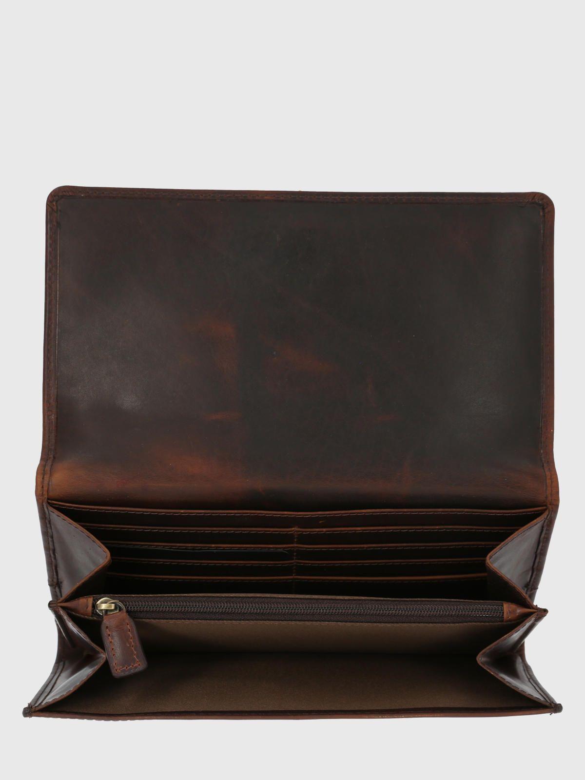 Billetera Cuero Café Rainhill Cross Mujer-2