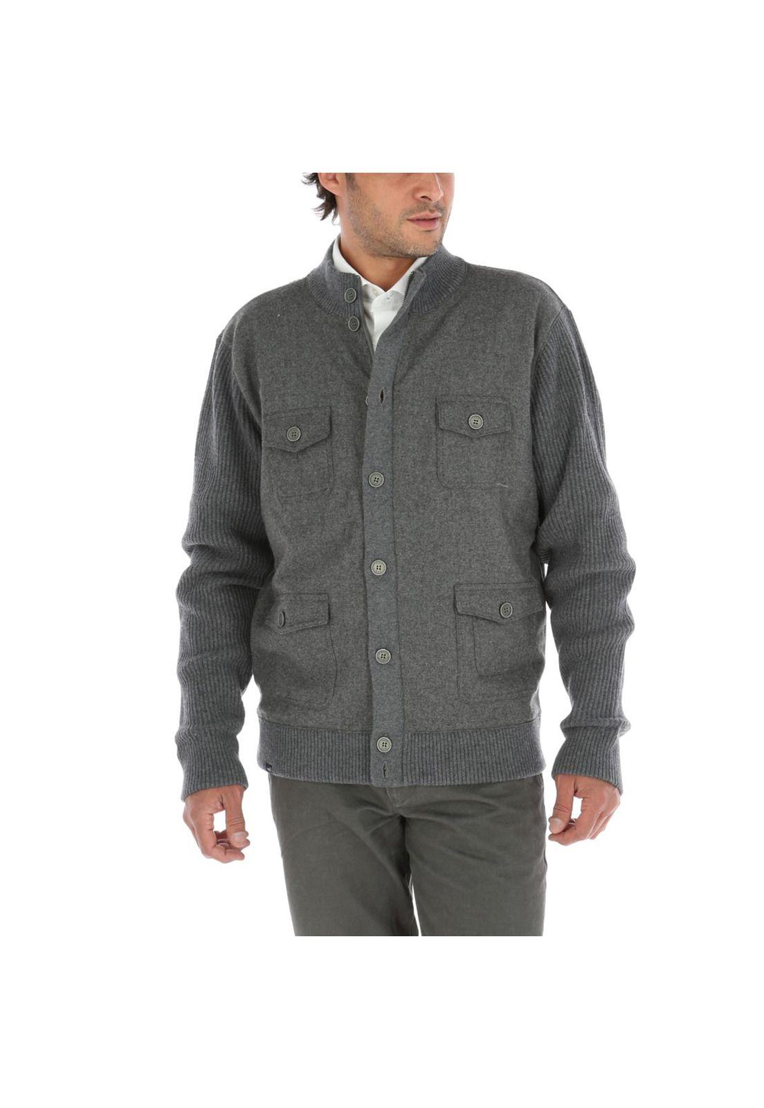 Chaleco Algodón Felt Grafito Hombre-0