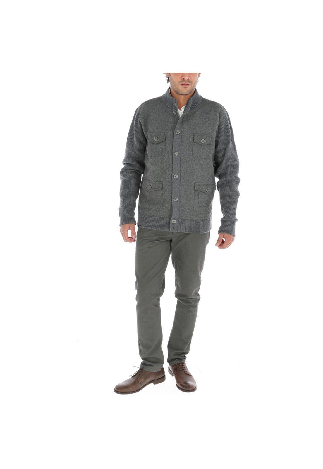 Chaleco Algodón Felt Grafito Hombre-4