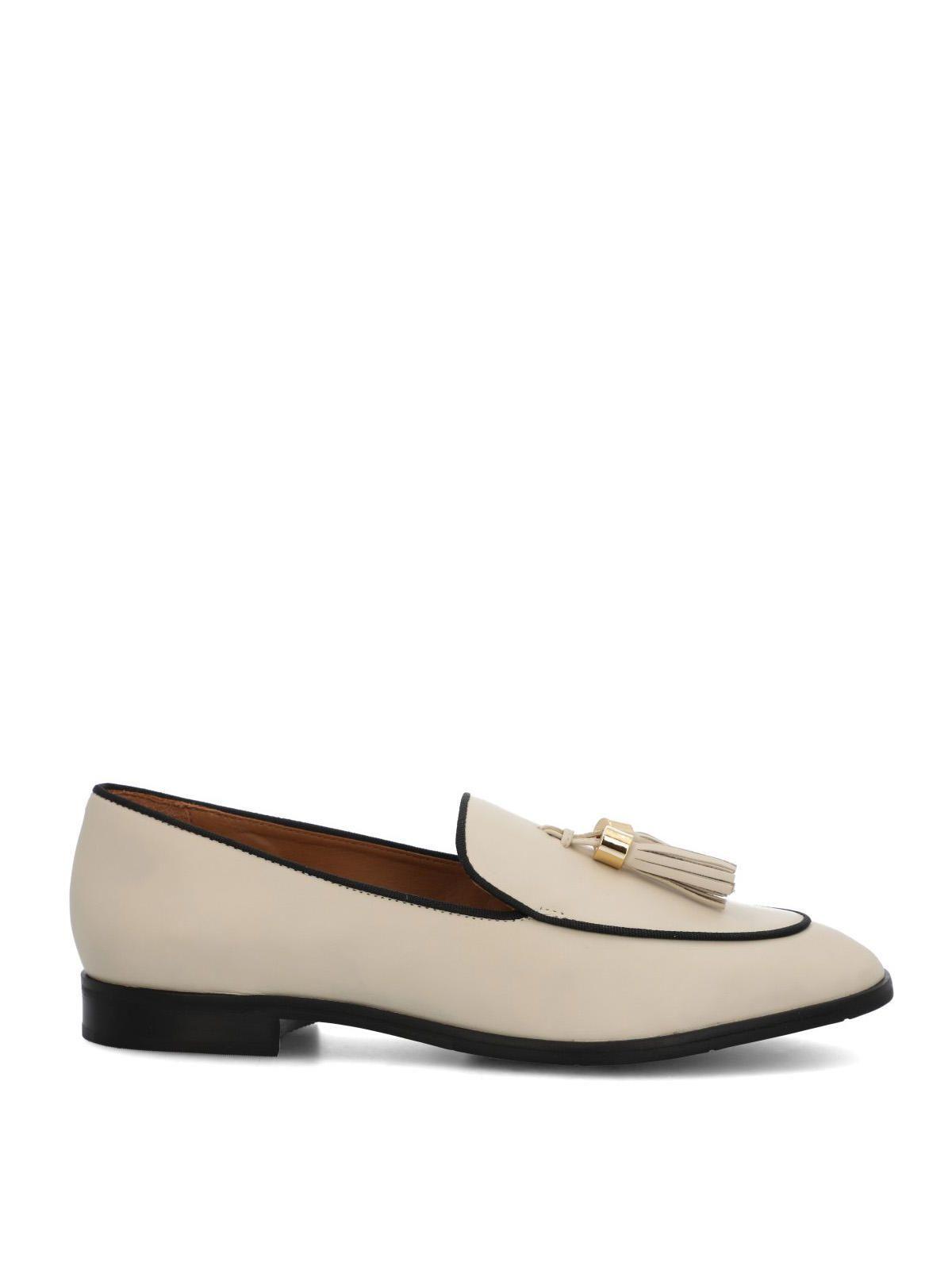 Mocasin Cuero Mujer Pomba Beige/Crudo-0
