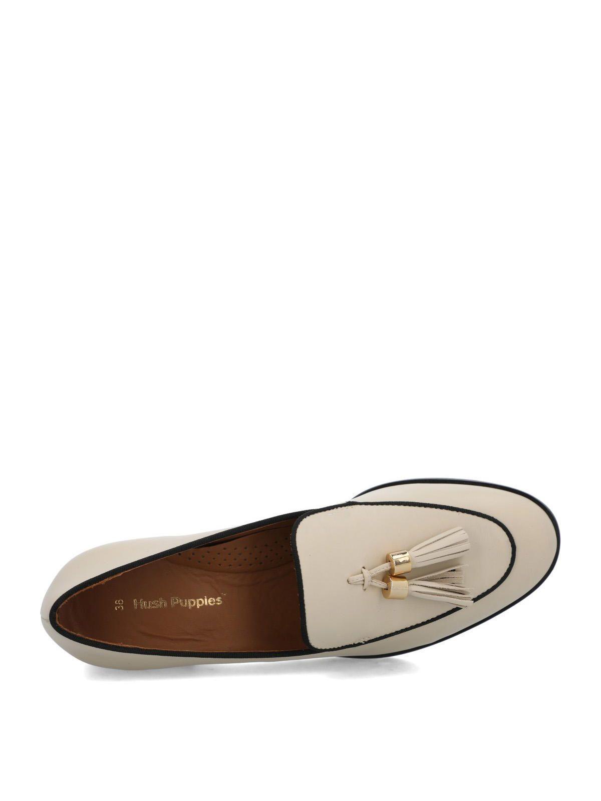 Mocasin Cuero Mujer Pomba Beige/Crudo-7
