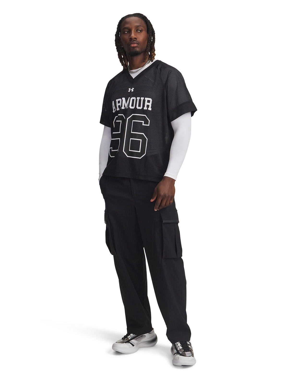 Polera M/C Hombre Mesh Jersey Negro-3
