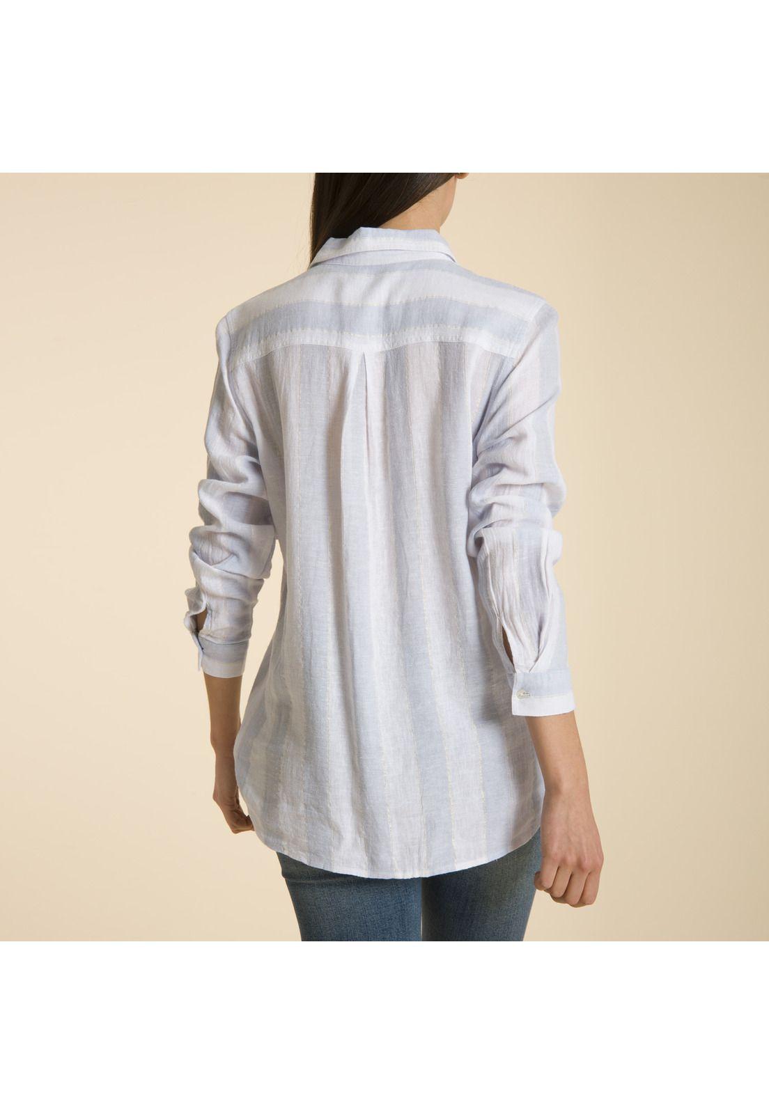 Blusa Rayas Celeste Rockford-2