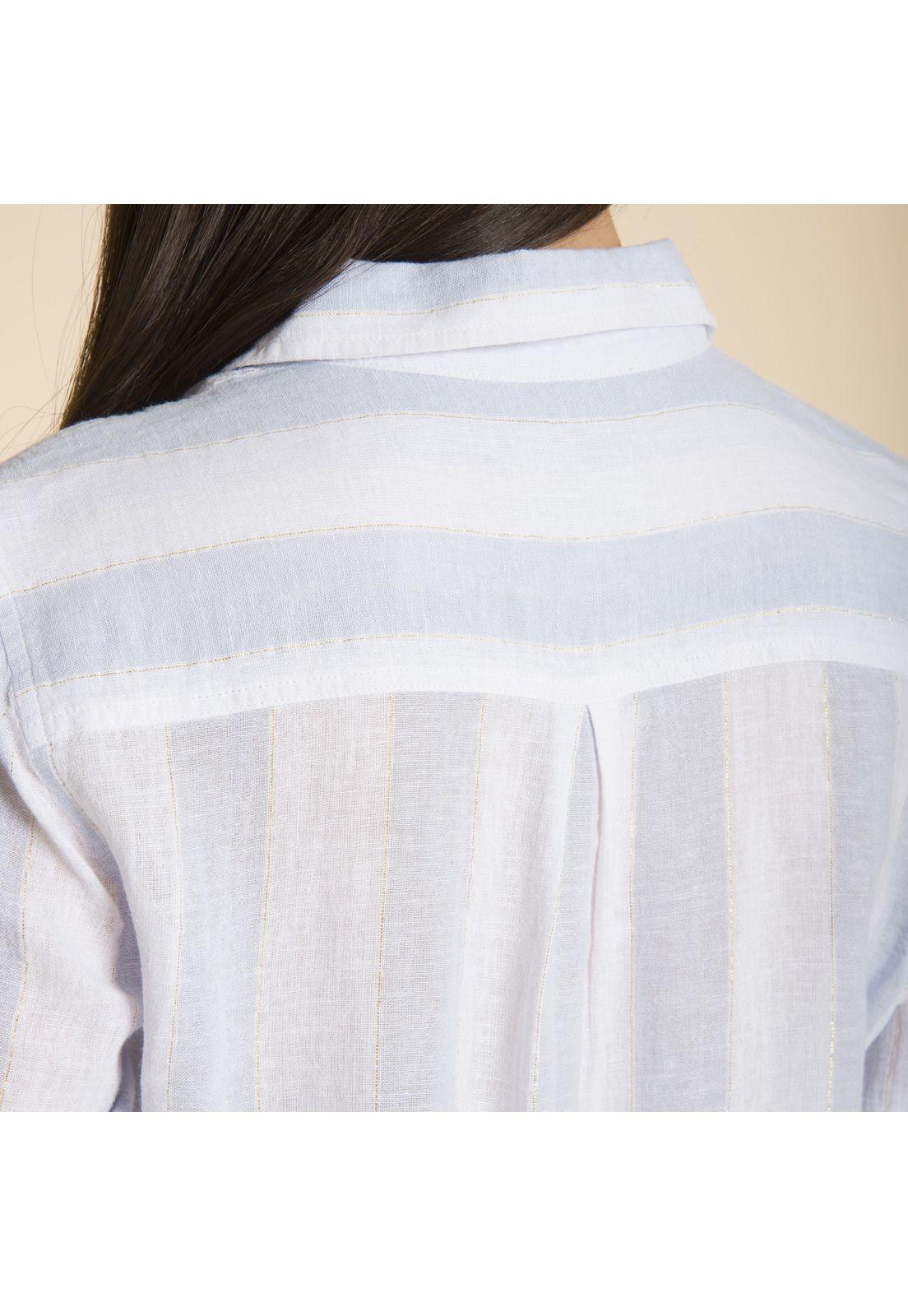 Blusa Rayas Celeste Rockford-3