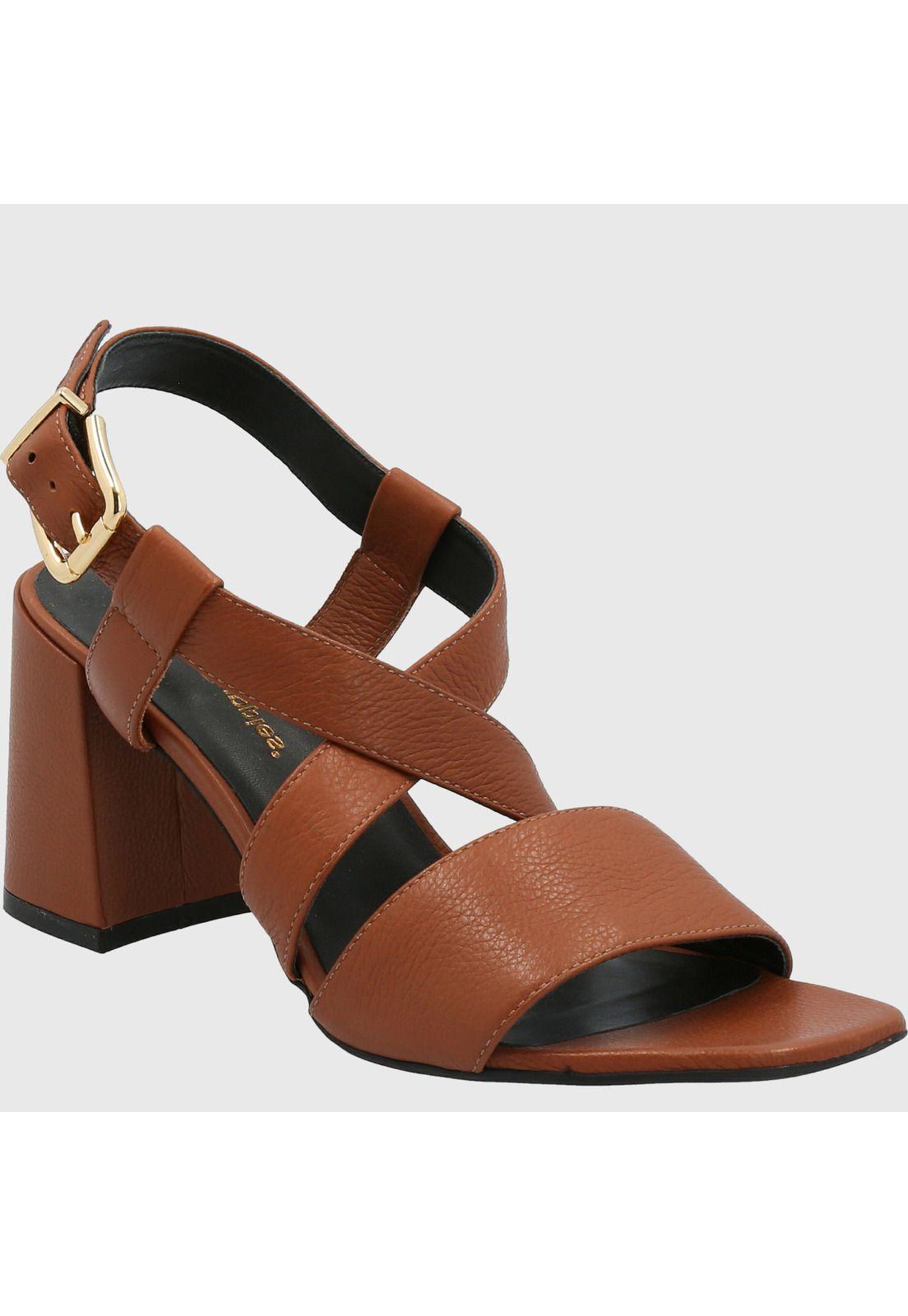 Sandalia Cuero Mujer Rialta Café-0