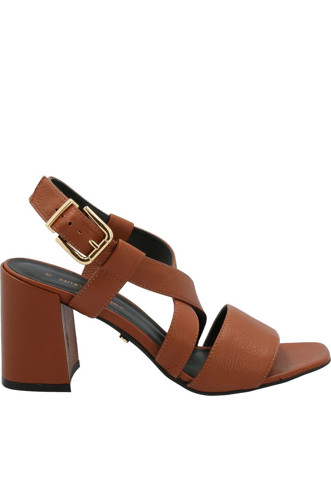 Sandalia Cuero Mujer Rialta Café-1