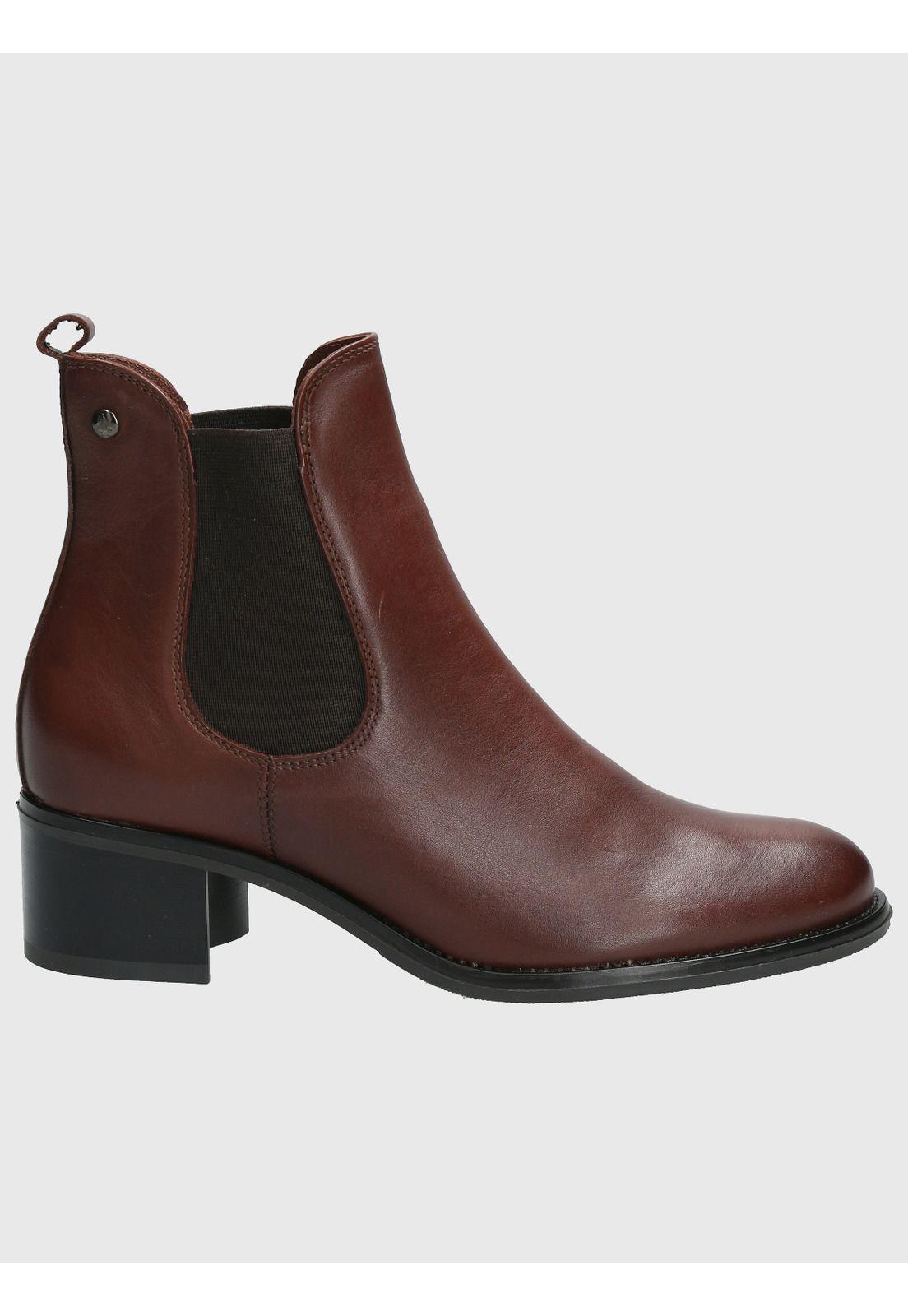 Botin Cuero Mujer Dagmar Café-1