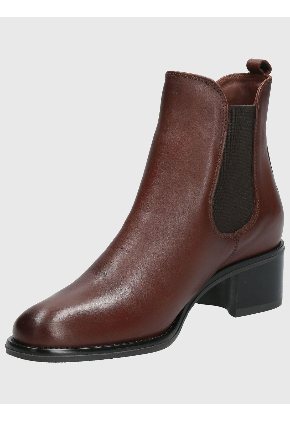 Botin Cuero Mujer Dagmar Café-4