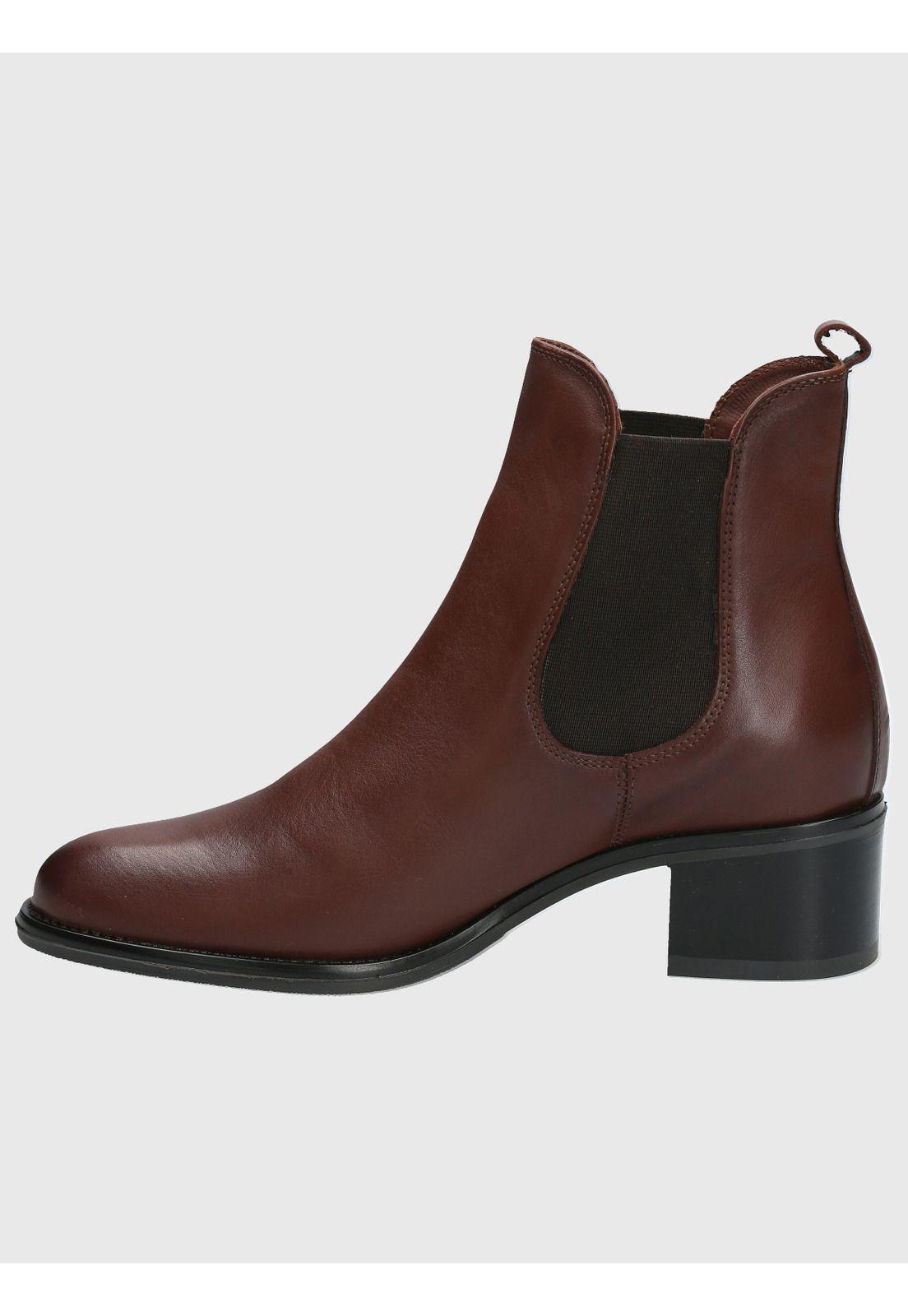 Botin Cuero Mujer Dagmar Café-5