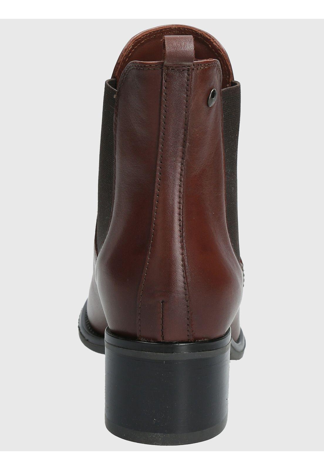 Botin Cuero Mujer Dagmar Café-6