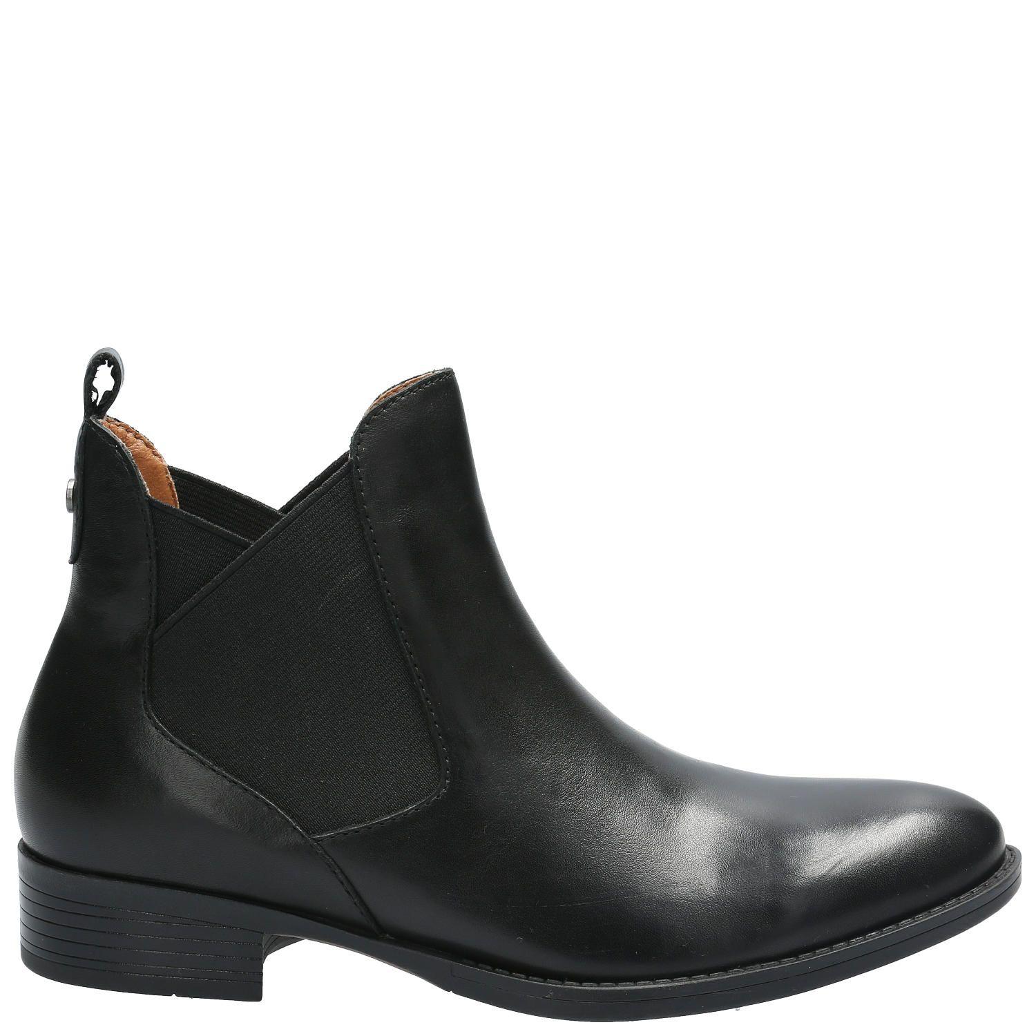 Botin Cuero Mujer Damaris Negro-1