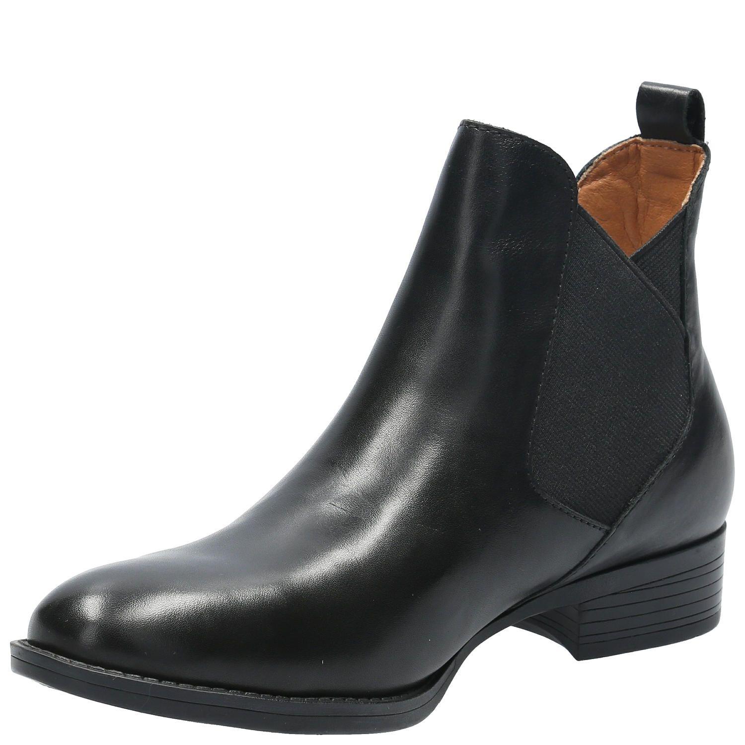 Botin Cuero Mujer Damaris Negro-4
