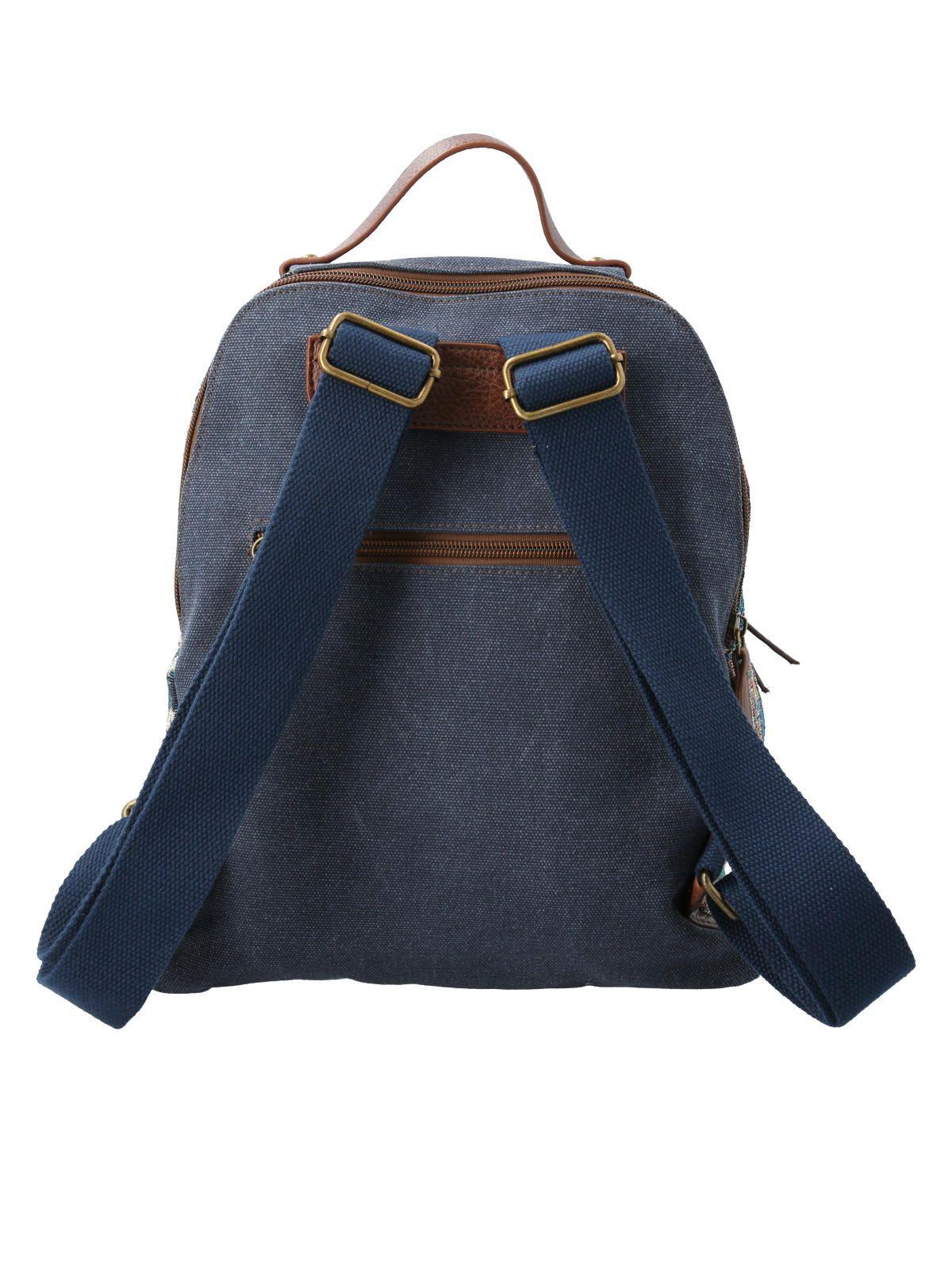 Mochila Textil Mujer Joint Back Azul-1