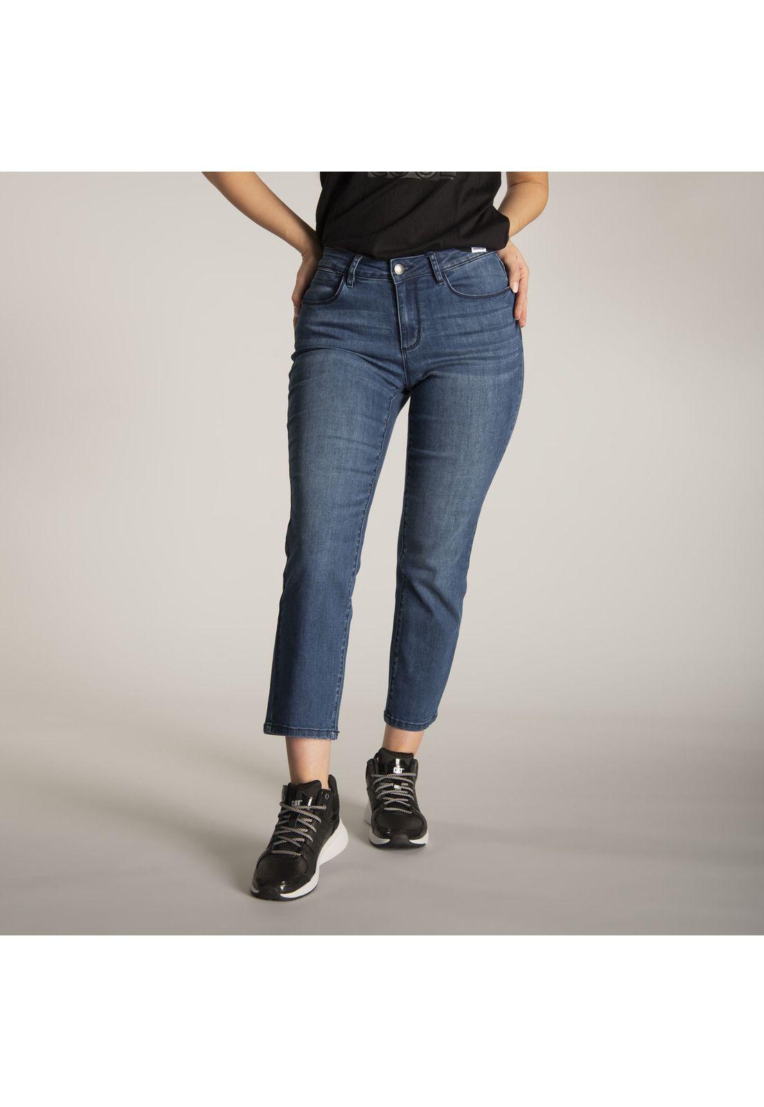 Jeans Mujer Symbol High Rise Str Azul-0