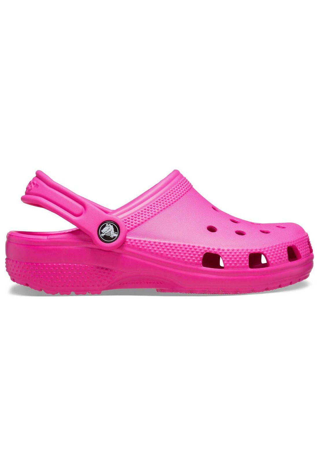 Zueco Crocs Niña Pequeña Classic Clog T Rosado-0