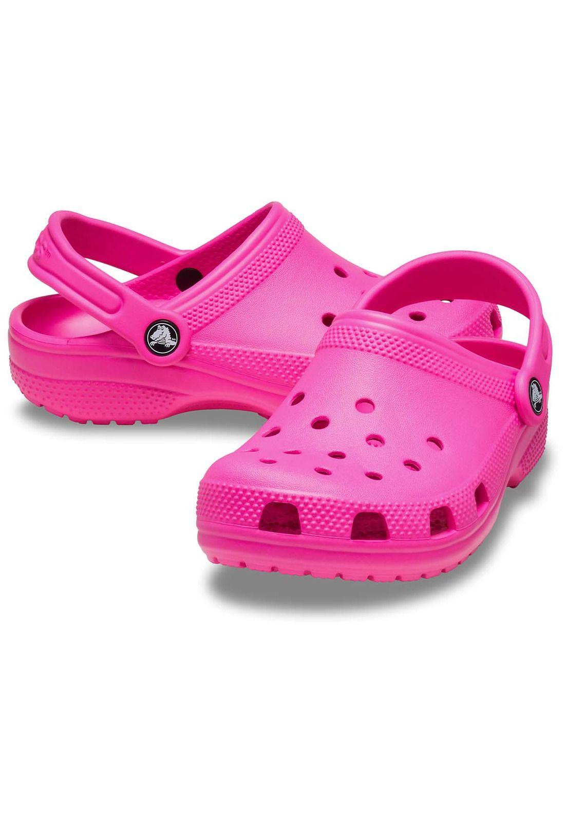 Zueco Crocs Niña Pequeña Classic Clog T Rosado-2
