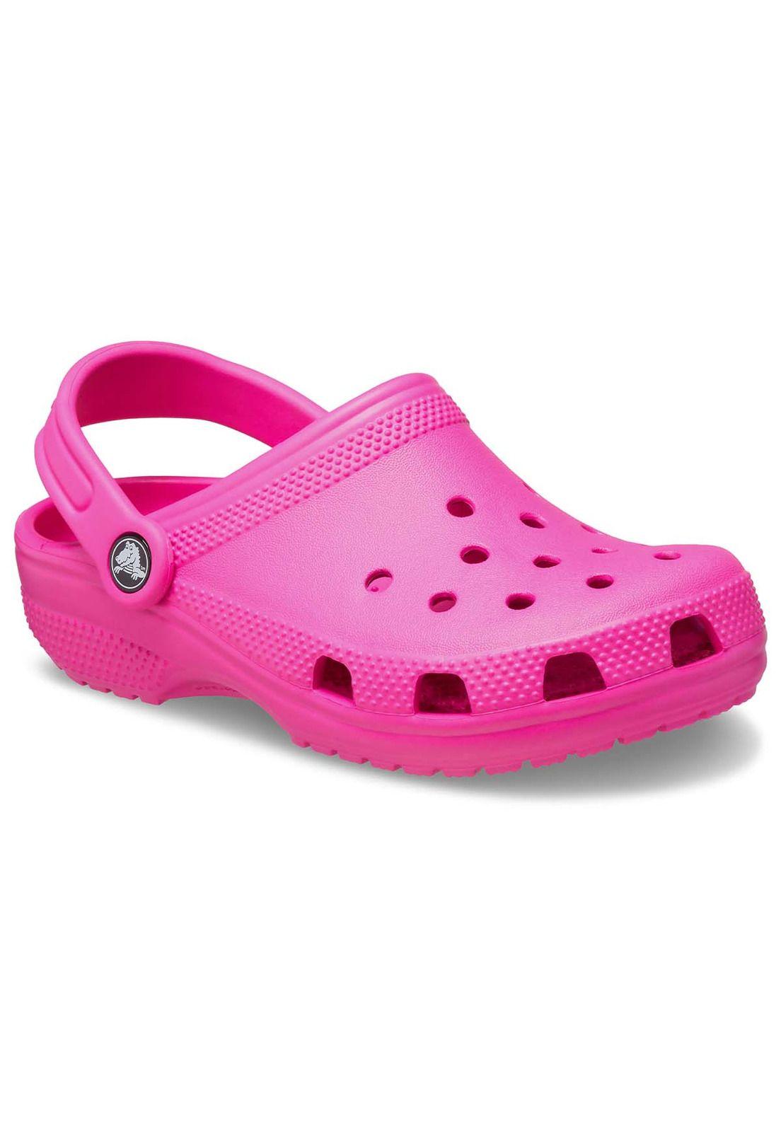 Zueco Crocs Niña Pequeña Classic Clog T Rosado-5