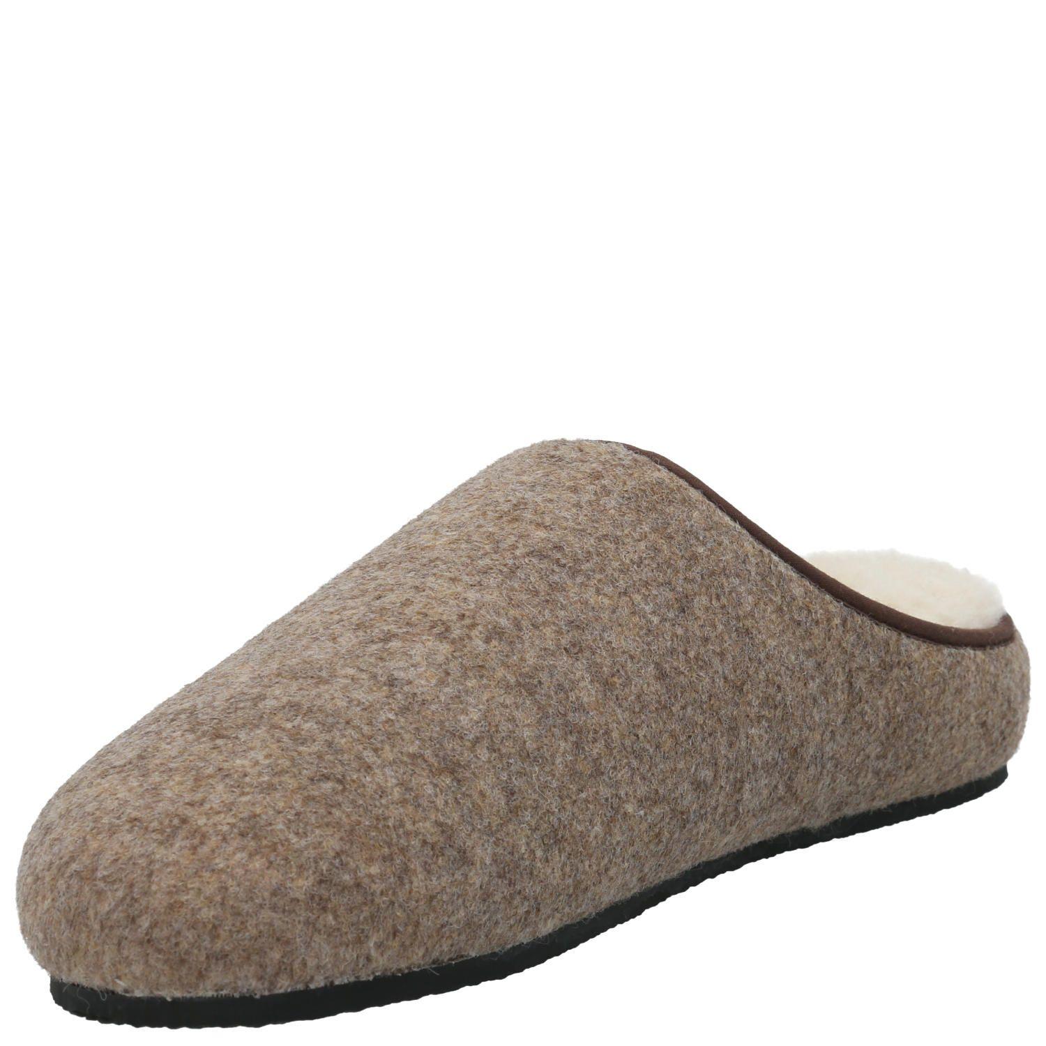 Pantufla Fieltro Hombre Slipper Felt Café-3