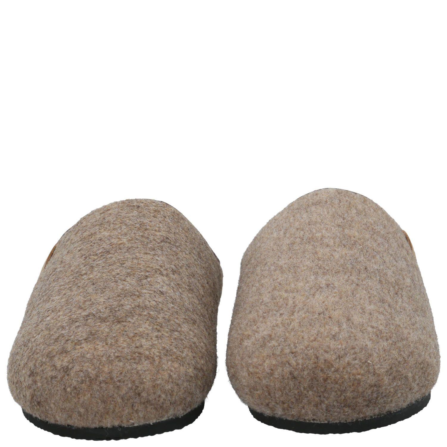 Pantufla Fieltro Hombre Slipper Felt Café-4