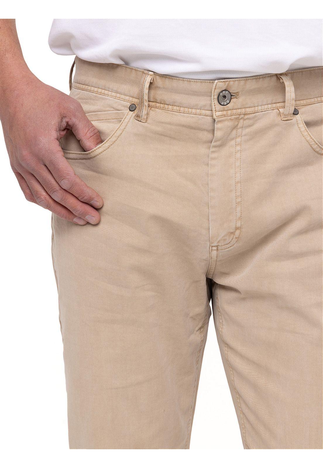 Pantalón Natural Flex Five Beige Hombre-1