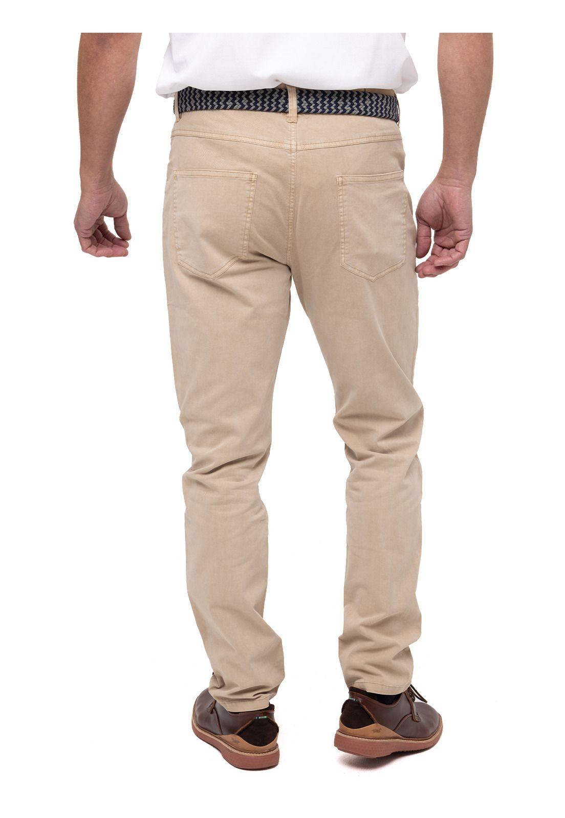 Pantalón Natural Flex Five Beige Hombre-4