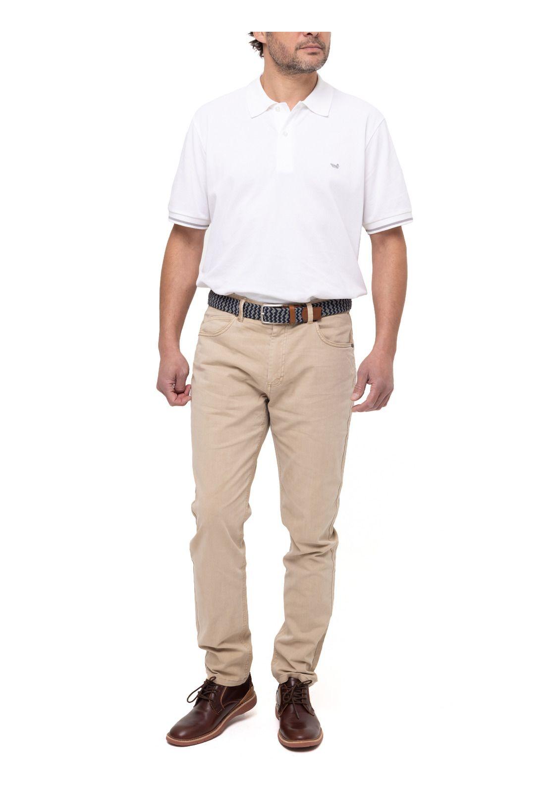 Pantalón Natural Flex Five Beige Hombre-5