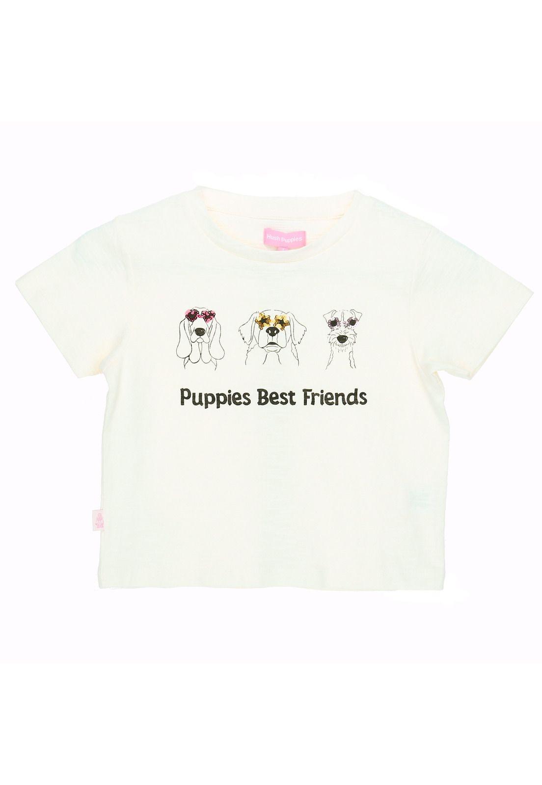 Polera M/C Niña Friends Blanco-0