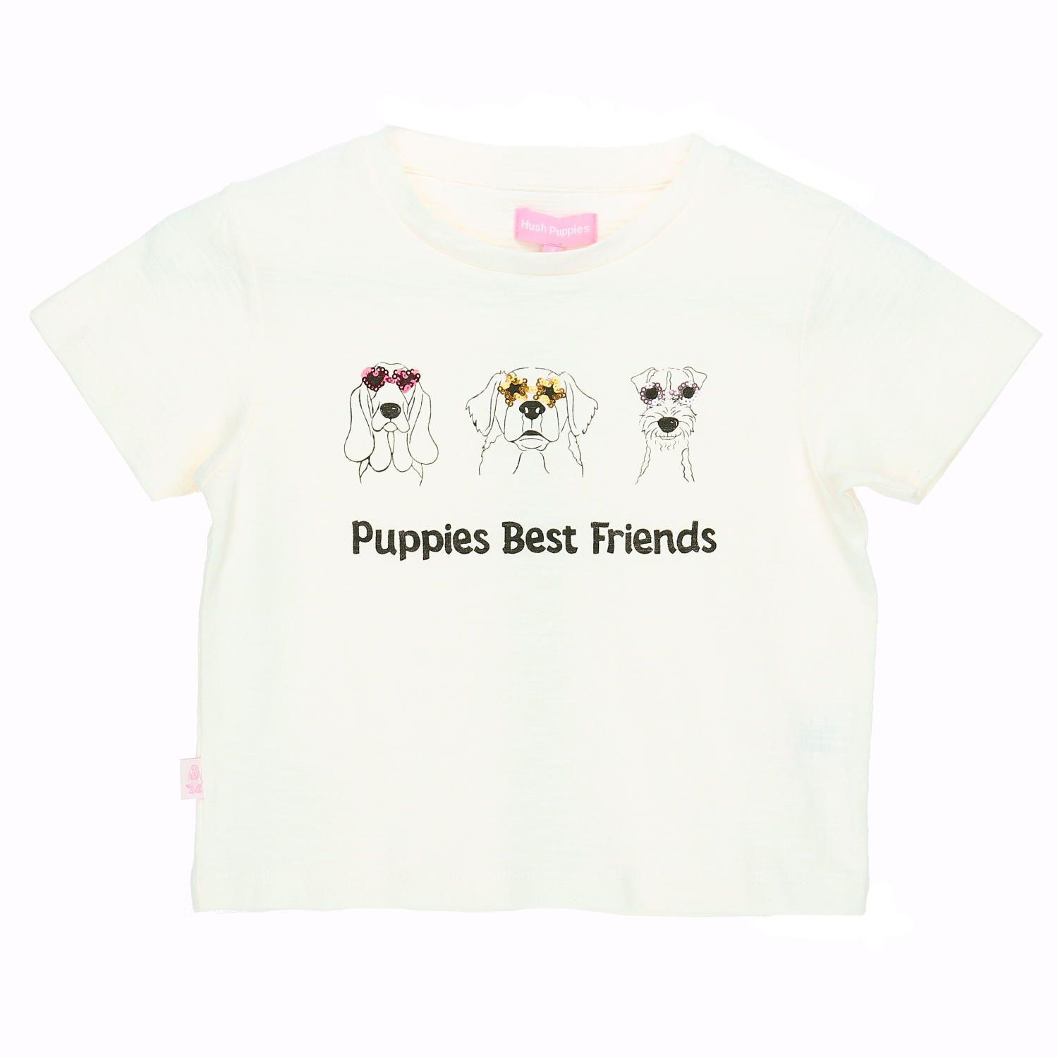 Polera M/C Niña Friends Blanco-0