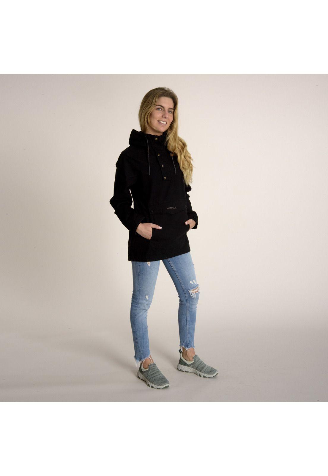 Chaqueta Mujer Anorak Negro-4