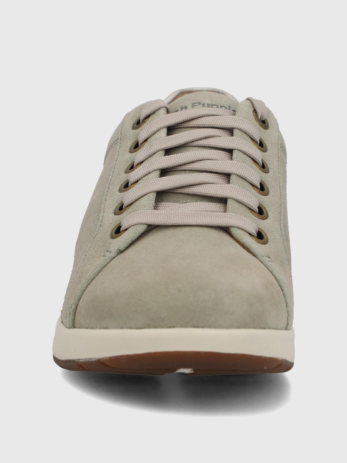 Zapatilla Cuero Mujer Spinal Laceup Gris-3