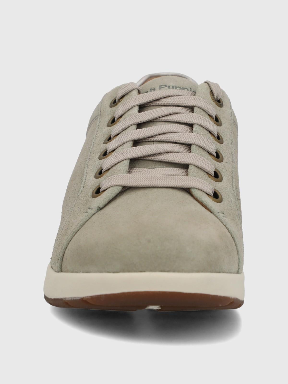 Zapatilla Cuero Mujer Spinal Laceup Gris-3