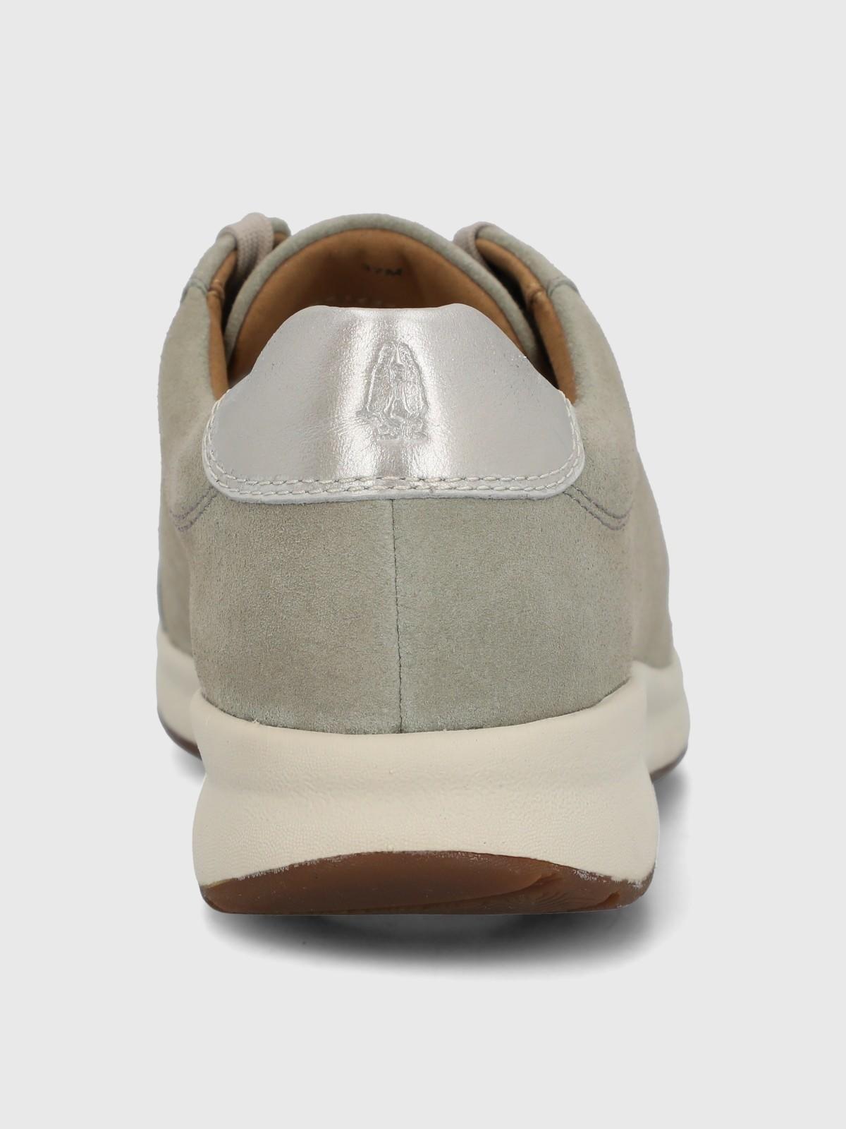 Zapatilla Cuero Mujer Spinal Laceup Gris-6