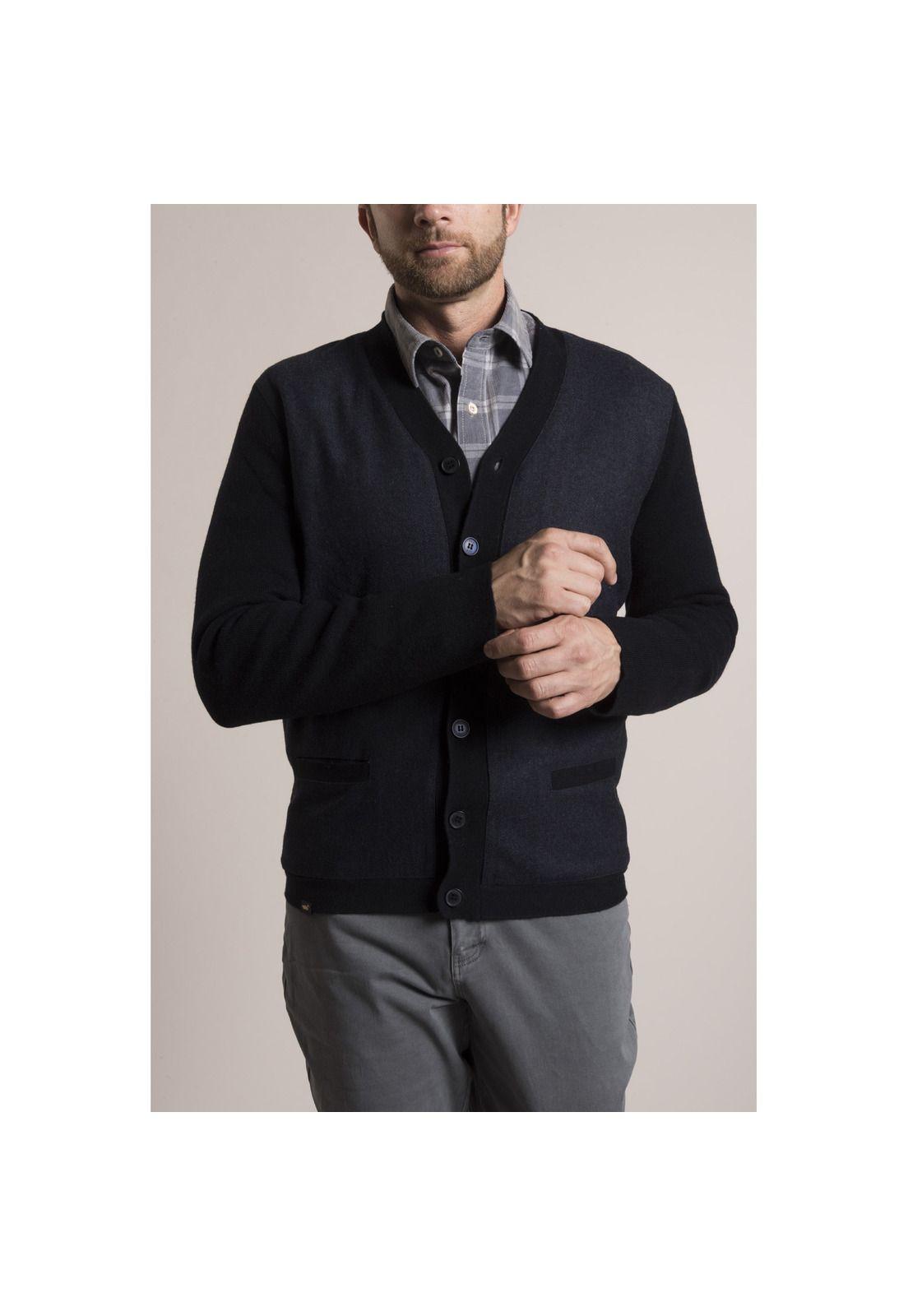 Cardigan Spike Rockford Azul-1