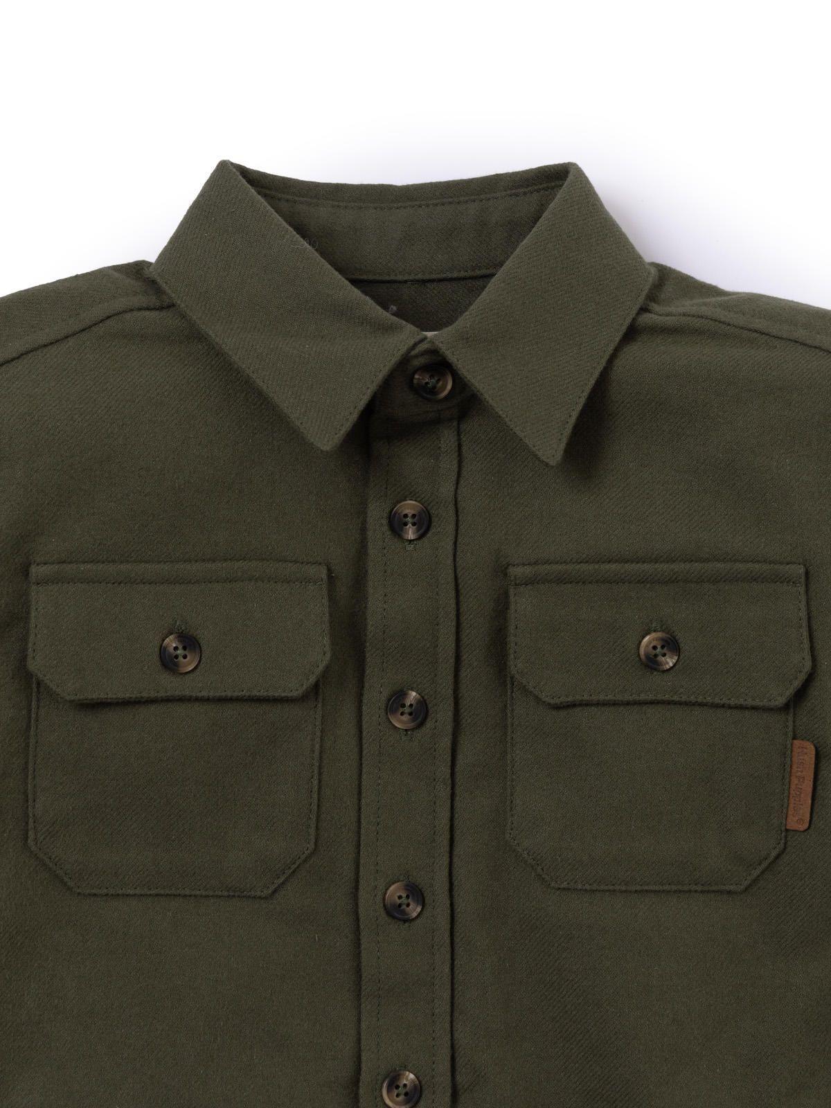 Camisa Manga Larga Niño Rust Verde-3