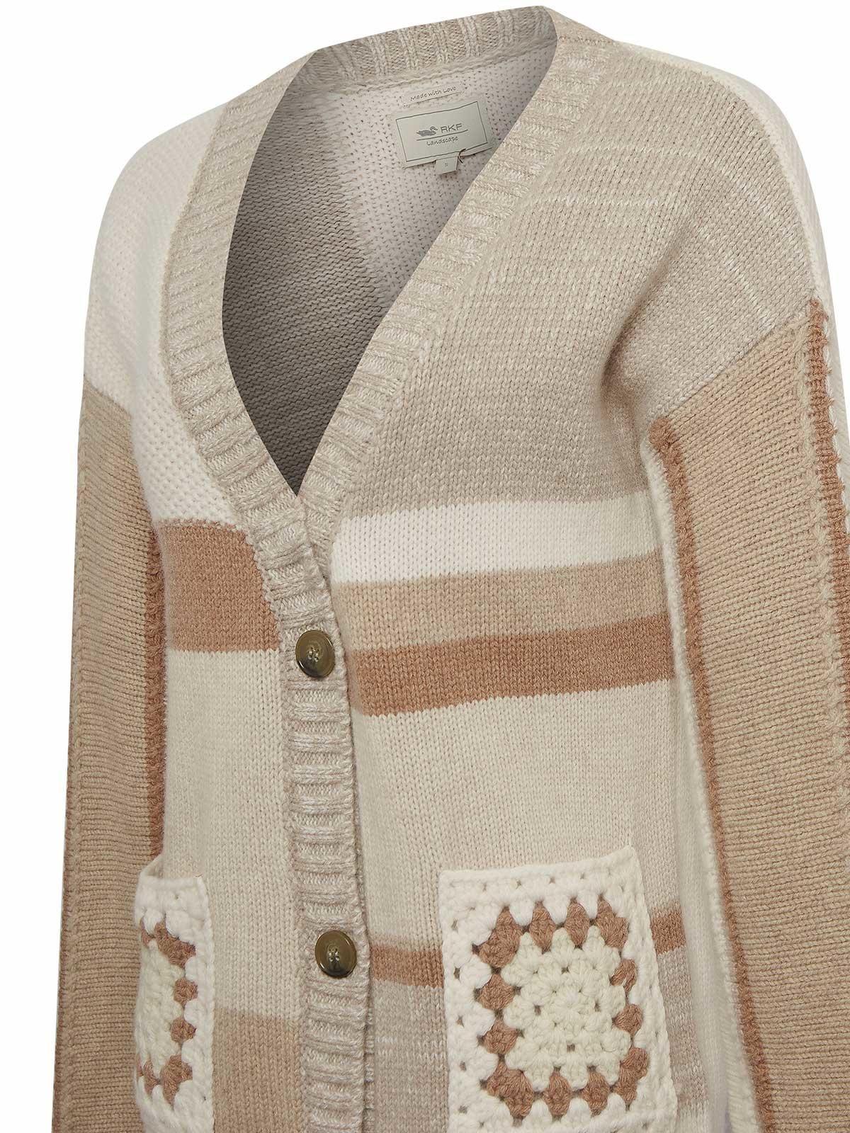 Chaleco Lana Mujer Mercedario Beige-3