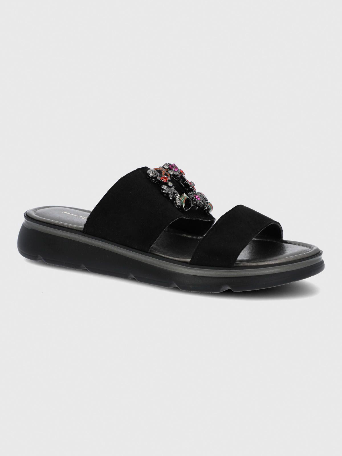 Sandalia Cerutti Mujer Aquino Negra-0