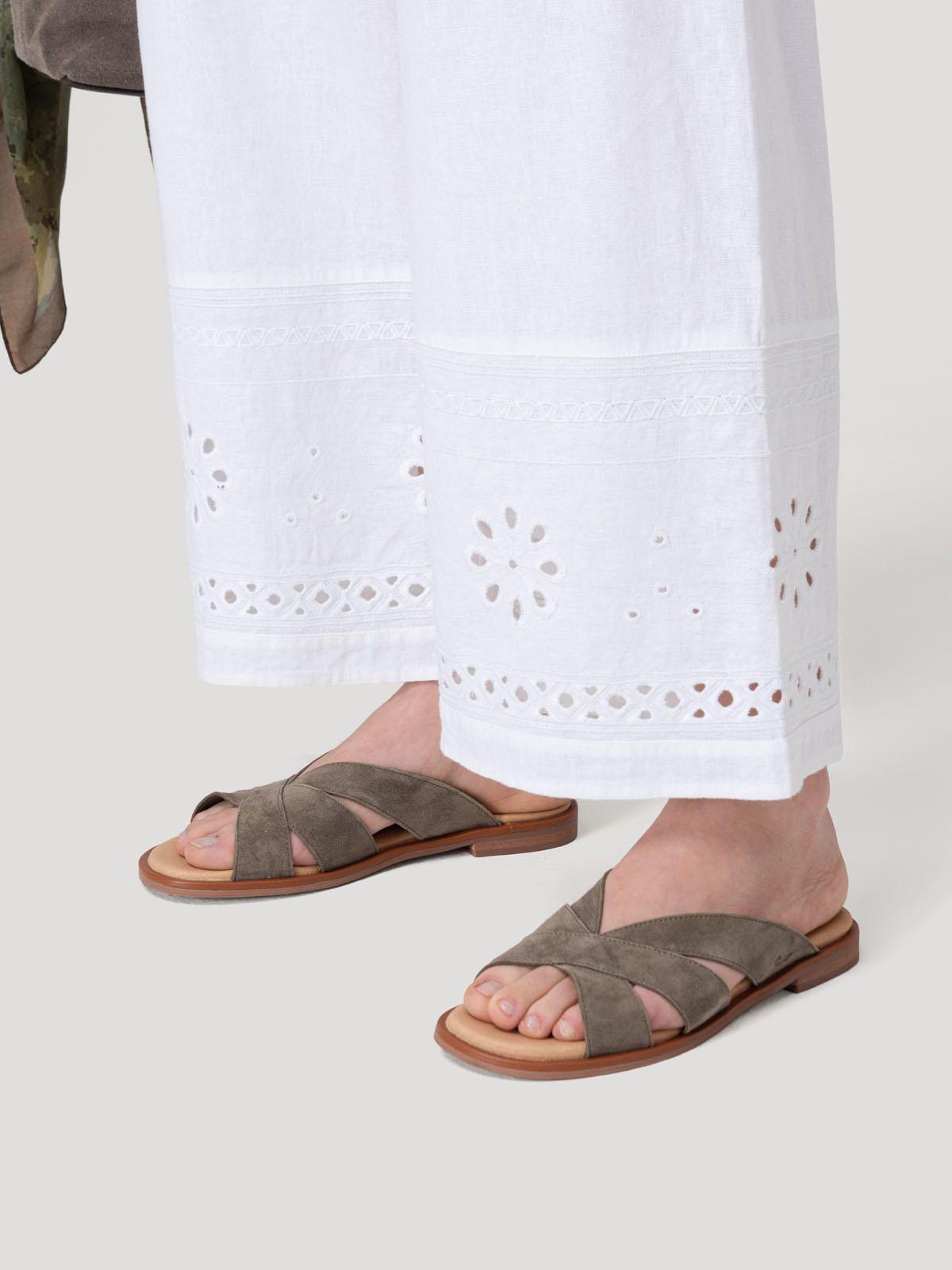 Pantalón Lino Orgánico Mujer Tropia Blanco-6
