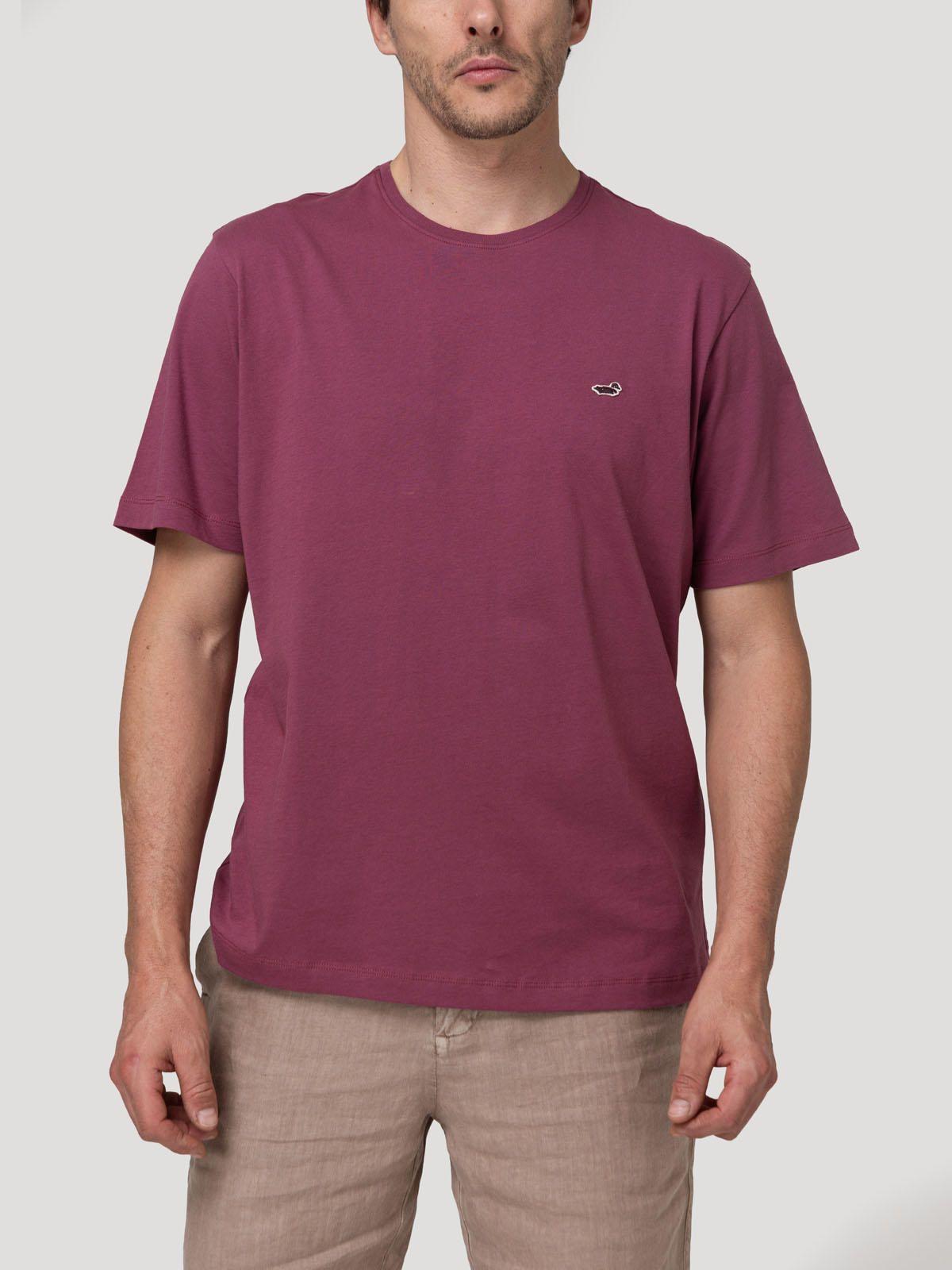 Polera Algodón Orgánico Hombre Basic Burdeo-0