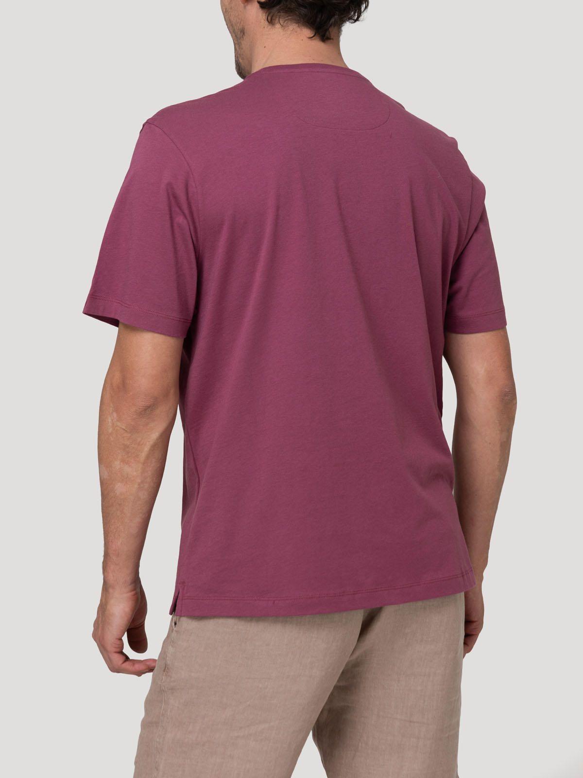 Polera Algodón Orgánico Hombre Basic Burdeo-1