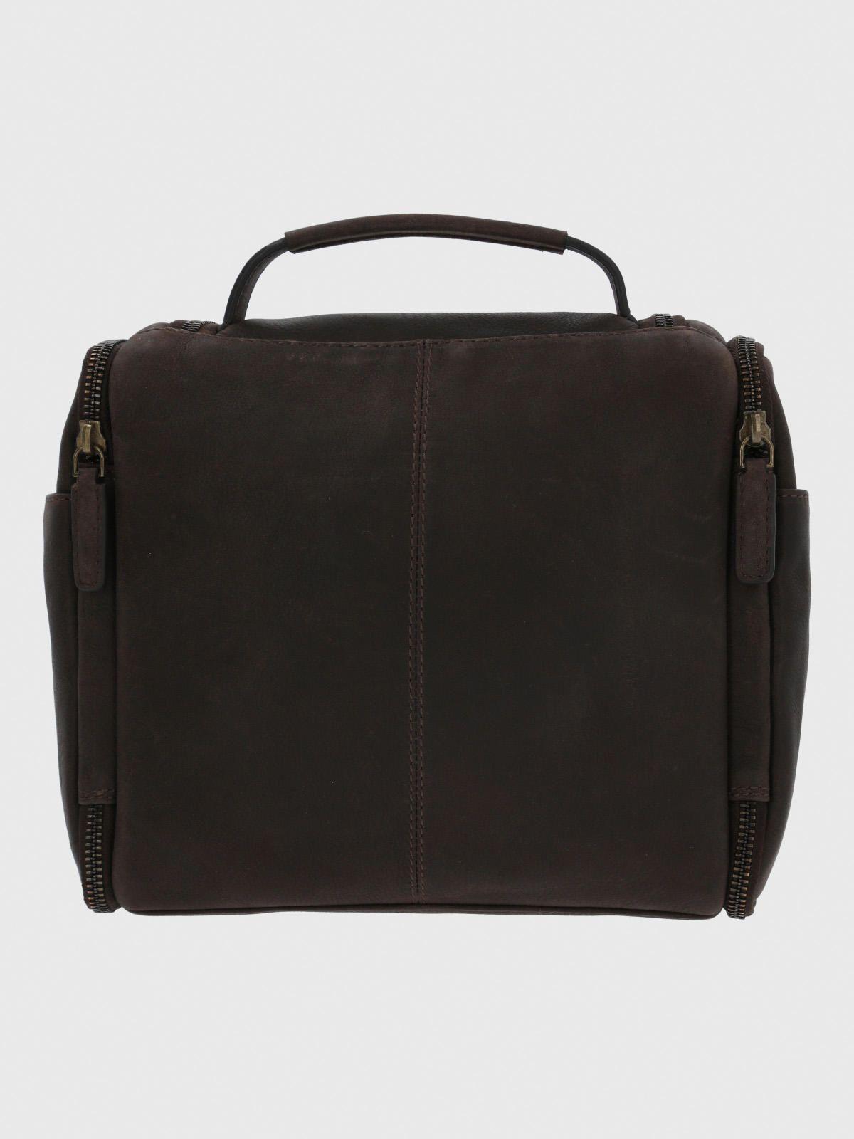 Necessaire Cuero Unisex  Neceser Café-2