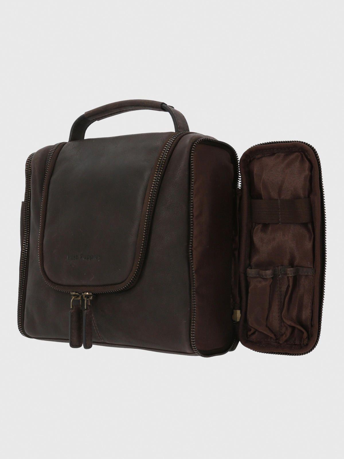 Necessaire Cuero Unisex  Neceser Café-5