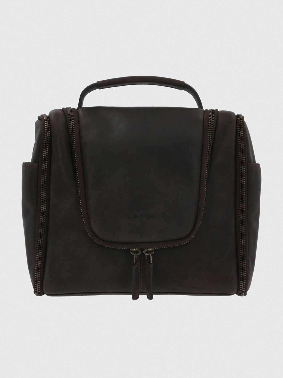 Necessaire Cuero Unisex  Neceser Café-0