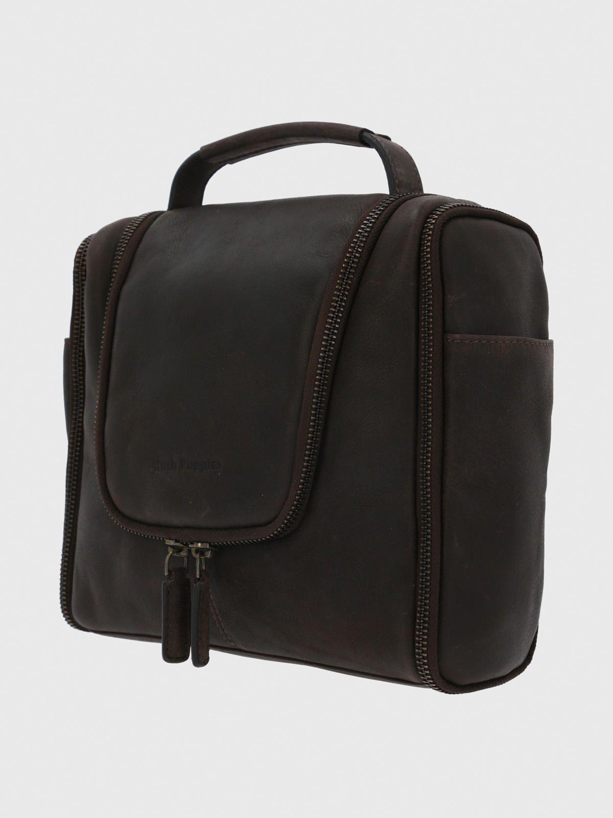Necessaire Cuero Unisex  Neceser Café-1