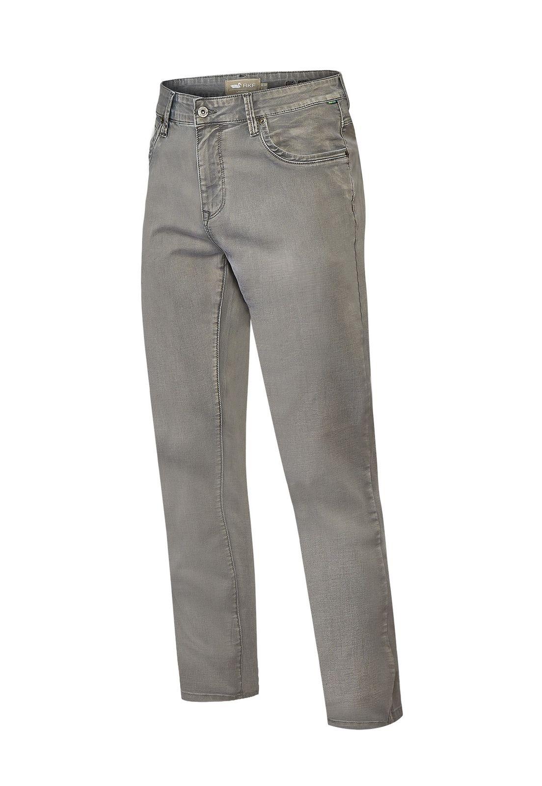 Jeans Algodón Hombre Bari Gris-0