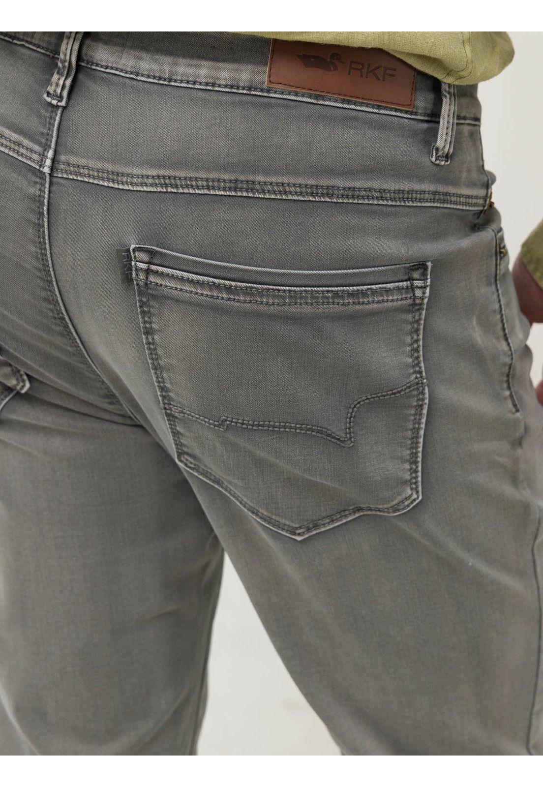 Jeans Algodón Hombre Bari Gris-7