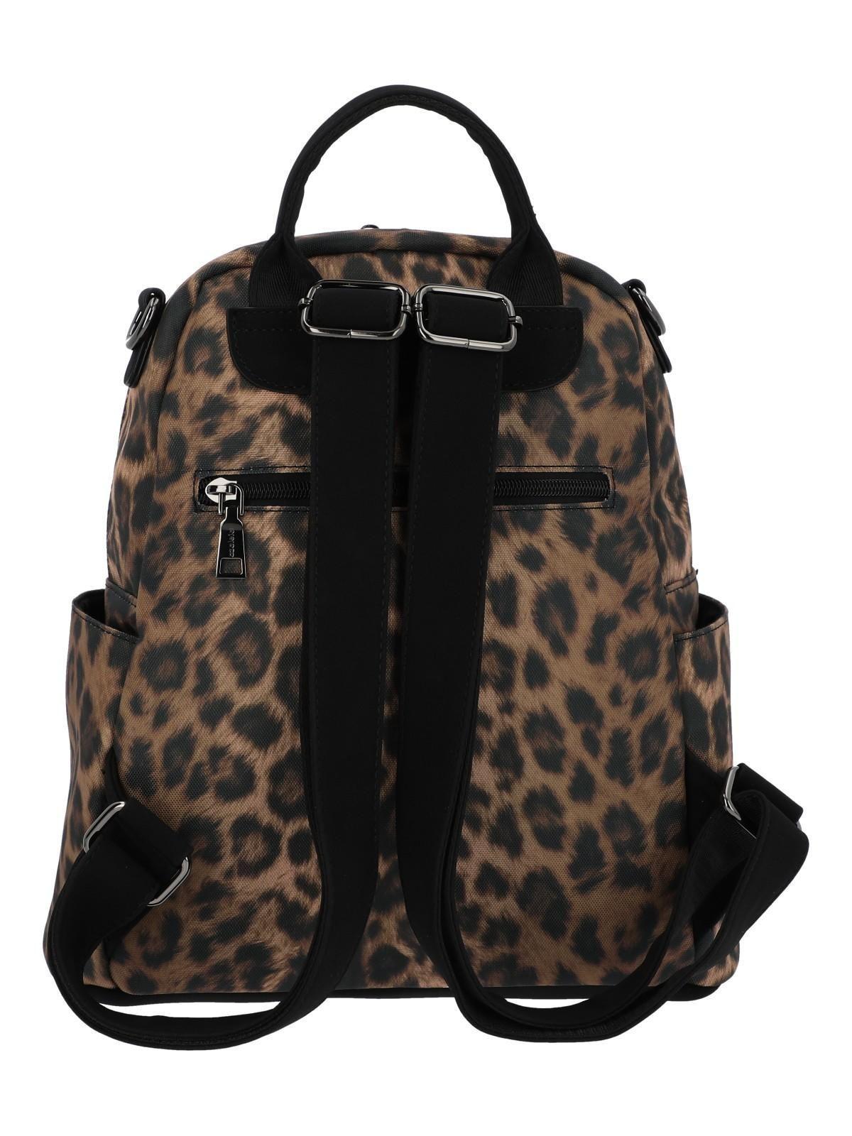 Cartera Mochila Mujer Iman Backbag Café-3