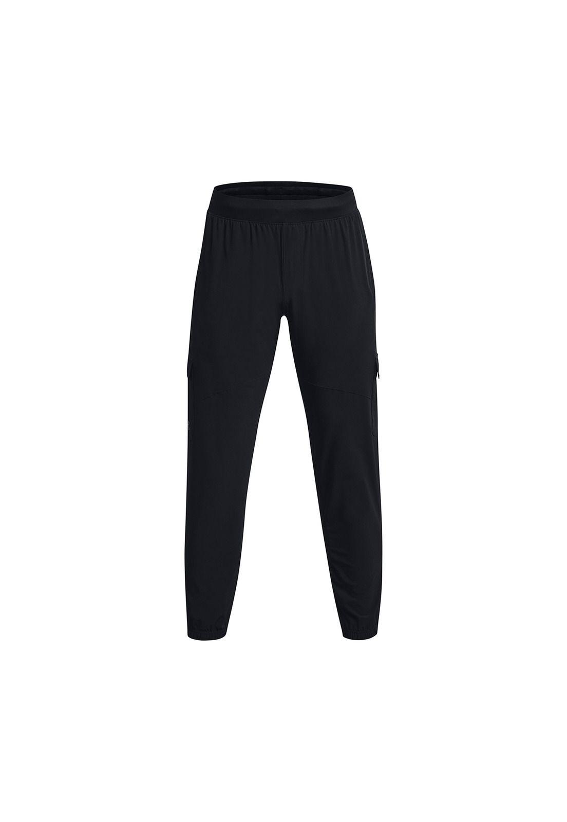 Pantalón Strtch Wovn Crgo Pnt Negro Hombre-0