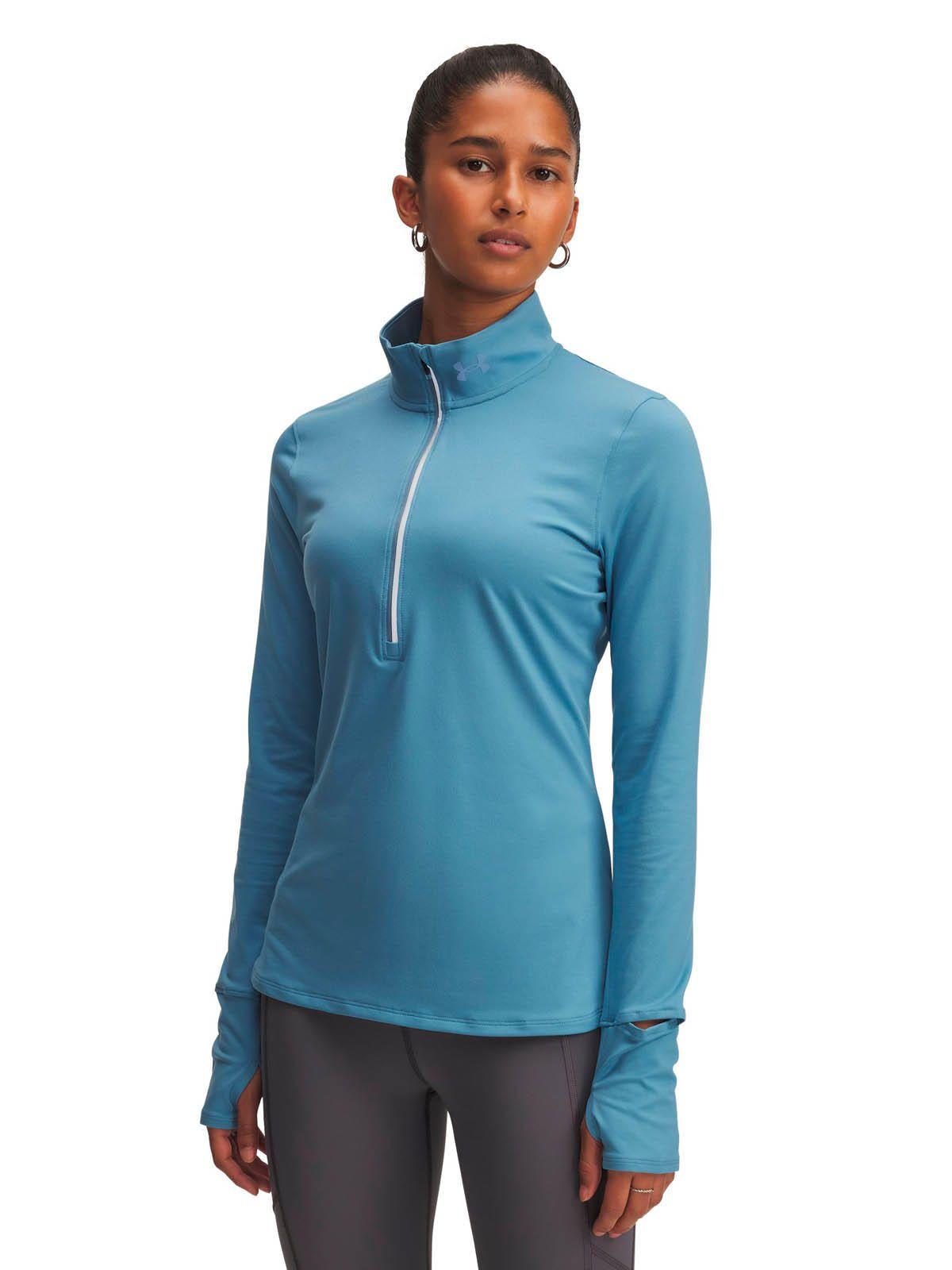 Polerón Running para Mujer Launch pro 1/2 Zip Azul -0