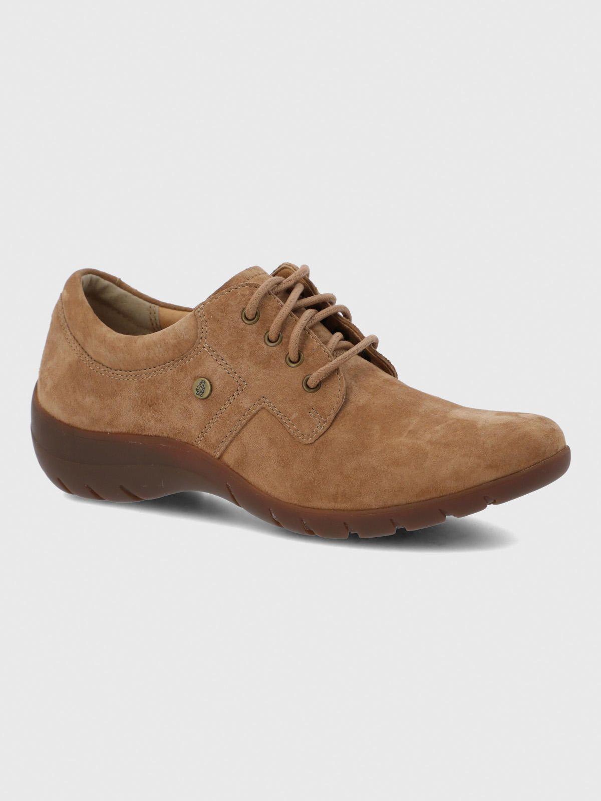 Zapato Cuero Mujer Rojam Café-0