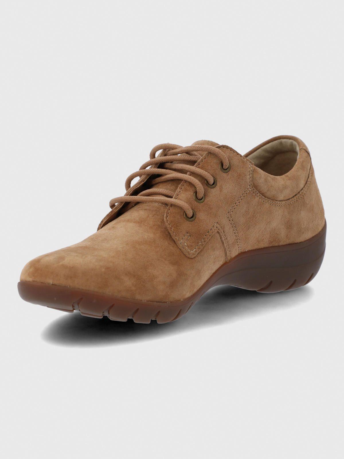 Zapato Cuero Mujer Rojam Café-5